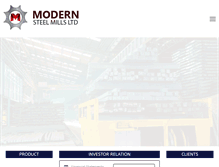 Tablet Screenshot of modernsteelbd.com
